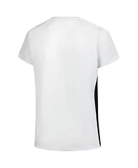 Fanatics Women's White Cincinnati Bengals Plus Glitter Lace-Up V-Neck T-Shirt