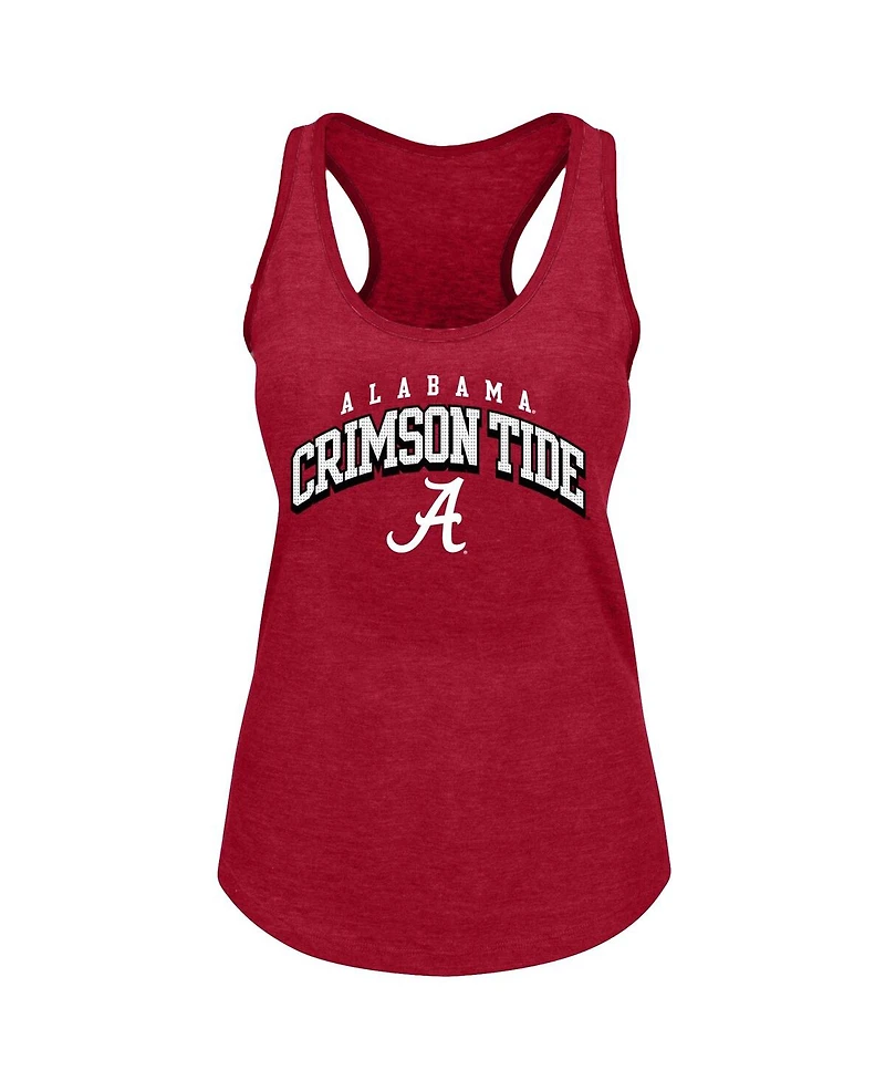 Fanatics Women's Crimson Alabama Tide Plus Arch Tank Top