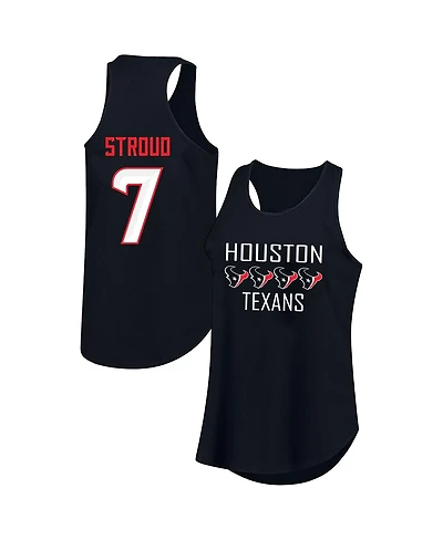 Fanatics Women's C.j. Stroud Navy Houston Texans Plus Name Number Tank Top