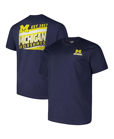 Fanatics Men's Navy Michigan Wolverines Big Tall Ideal Faded T-Shirt
