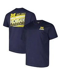 Fanatics Men's Navy Michigan Wolverines Big Tall Ideal Faded T-Shirt
