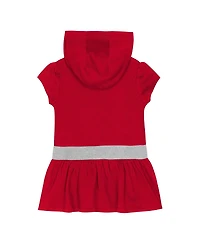 Outerstuff Girls Toddler Scarlet Ohio State Buckeyes Team Love French Terry Hoodie Dress