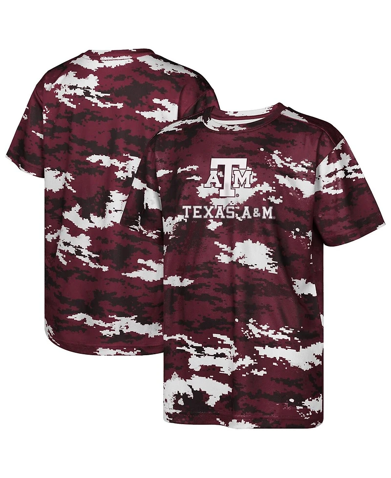 Outerstuff Big Boys and Girls Maroon Texas A&M Aggies Scrimmage Sublimated T-Shirt