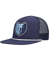 Mitchell & Ness Men's Navy Memphis Grizzlies Roper Trucker Snapback Hat