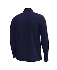 Under Armour Men's Navy Auburn Tigers Playoff Performance Quarter-Zip Sweatshirt