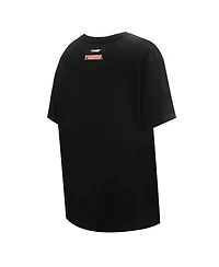 Pro Standard Women's Black Clemson Tigers Script Tail Oversized Boyfriend T-Shirt