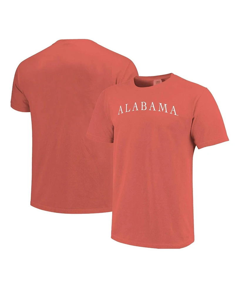 Image One Men's and Women's Coral Alabama Crimson Tide Comfort Colors Fashion Color Arch T-Shirt