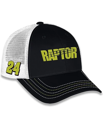 Checkered Flag Sports Men's and Women's Black William Byron Raptor Sponsor Trucker Adjustable Hat