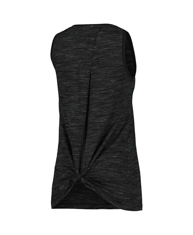 New Era Women's Black Pittsburgh Steelers Space Dye Active Tank Top