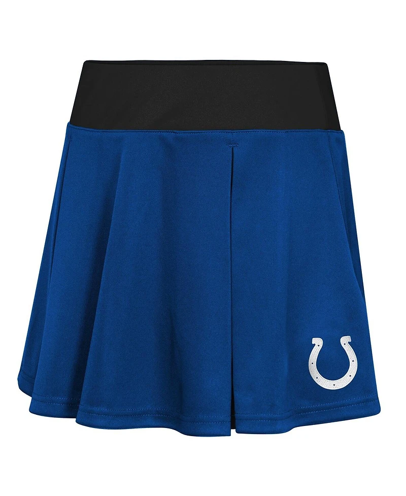 Outerstuff Big Girls 2-Piece Royal Indianapolis Colts Spirit Cheerleader Dress Set