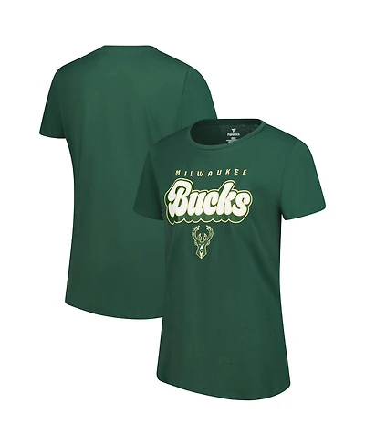 Fanatics Women's Hunter Green Milwaukee Bucks Top Baller T-Shirt