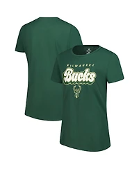 Fanatics Women's Hunter Green Milwaukee Bucks Top Baller T-Shirt