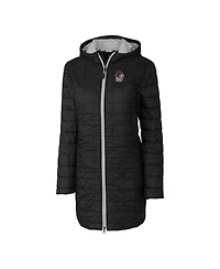 Cutter & Buck Women's Black Georgia Bulldogs Rainier PrimaLoft Eco Hooded Long Coat