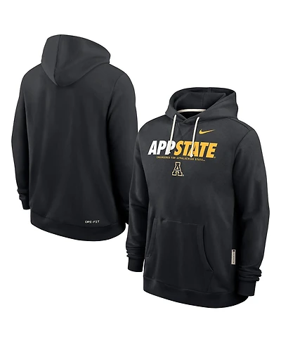 Nike Men's Black Appalachian State Mountaineers 2025 Sideline Performance Pullover Hoodie