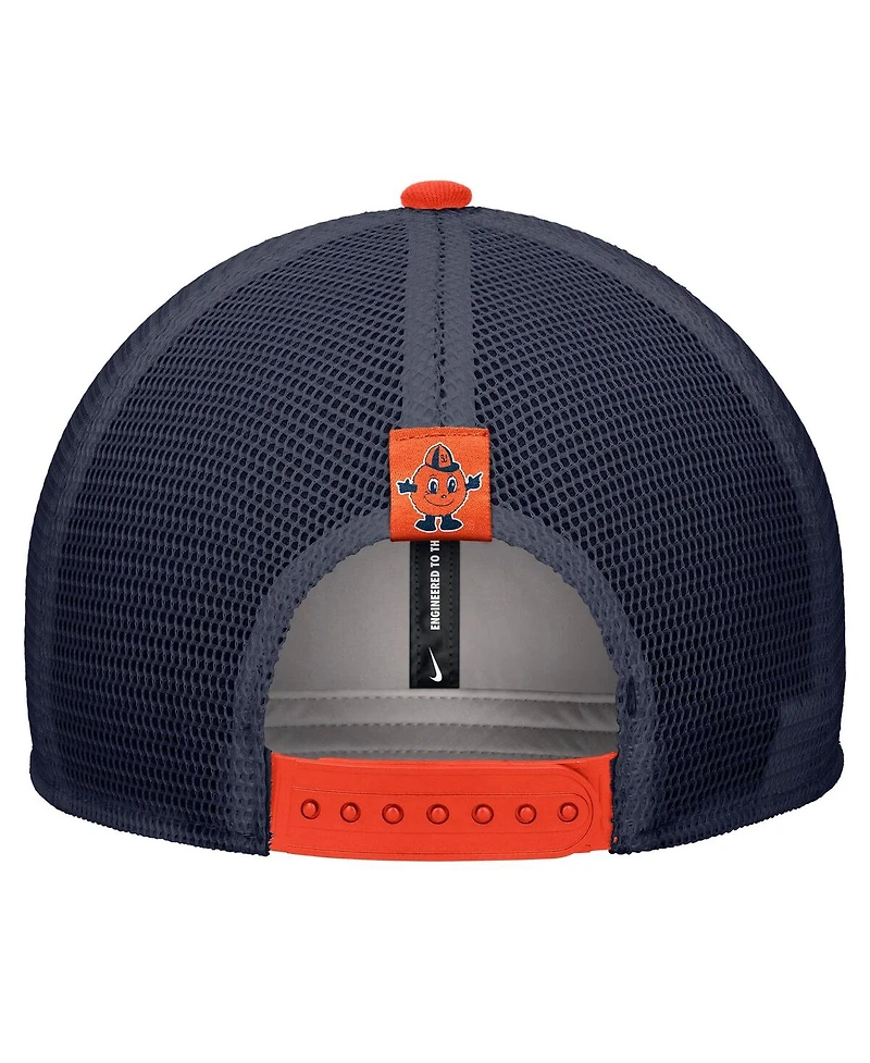 Nike Men's Orange Syracuse Orange Vintage Arch Rise Performance Trucker Adjustable Hat