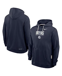 Nike Men's Navy Georgetown Hoyas 2025 Sideline Performance Pullover Hoodie