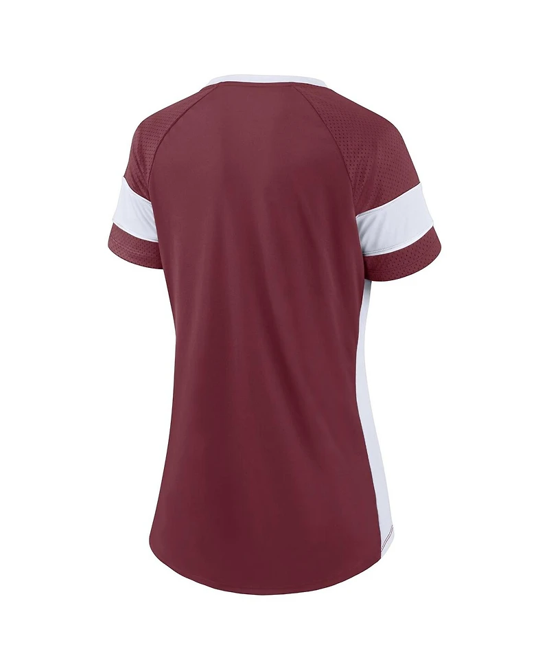 Fanatics Women's Maroon Texas A&M Aggies Unmasked Hero Block Party Athena Lace-Up Top
