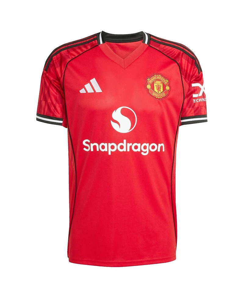 Adidas Men's Kobbie Mainoo Red Manchester United Home 2025/26 Replica Player Jersey