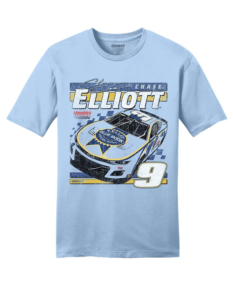 Hendrick Motorsports Team Collection Men's Light Blue Chase Elliott Kelley Book T-Shirt