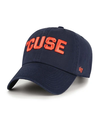 '47 Brand Men's Navy Syracuse Orange Clean Up Adjustable Hat