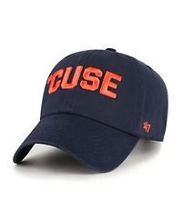 '47 Brand Men's Navy Syracuse Orange Clean Up Adjustable Hat