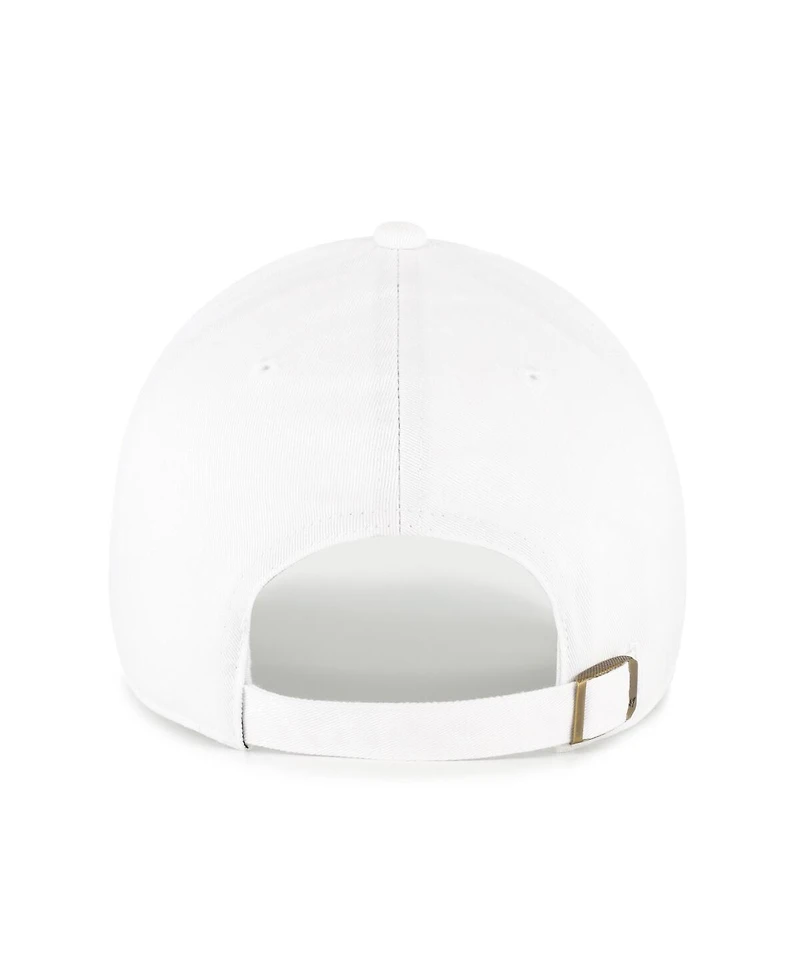 '47 Brand Men's White Georgia Tech Yellow Jackets Clean Up Adjustable Hat