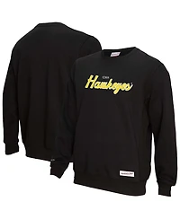 Mitchell & Ness Men's Black Iowa Hawkeyes Elite Script Pullover Sweatshirt
