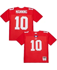 Mitchell & Ness Men's Eli Manning Red New York Giants 2004 Legacy Replica Jersey