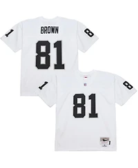 Mitchell & Ness Men's Tim Brown White Los Angeles Raiders 1994 Legacy Replica Jersey