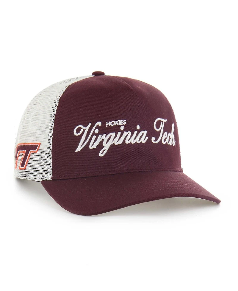 '47 Brand Men's and Women's Maroon Virginia Tech Hokies Contemporary Basics Foundation Trucker Hitch Adjustable Hat