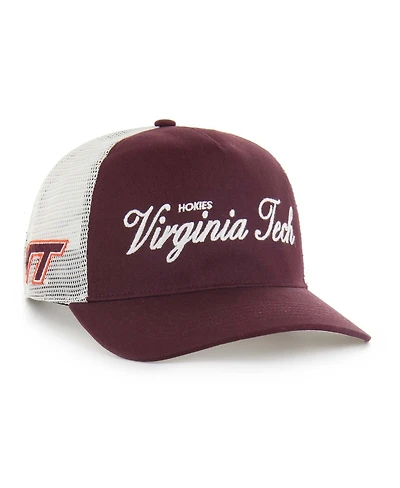 '47 Brand Men's and Women's Maroon Virginia Tech Hokies Contemporary Basics Foundation Trucker Hitch Adjustable Hat