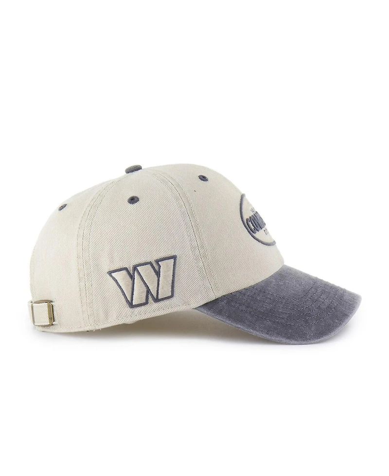 '47 Brand Men's Khaki Washington Commanders Breaking Trail Clean Up Adjustable Hat