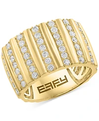 Effy Diamond Multi Column Wide Width Statement Ring (7/8 ct. t.w.) in 14k Gold