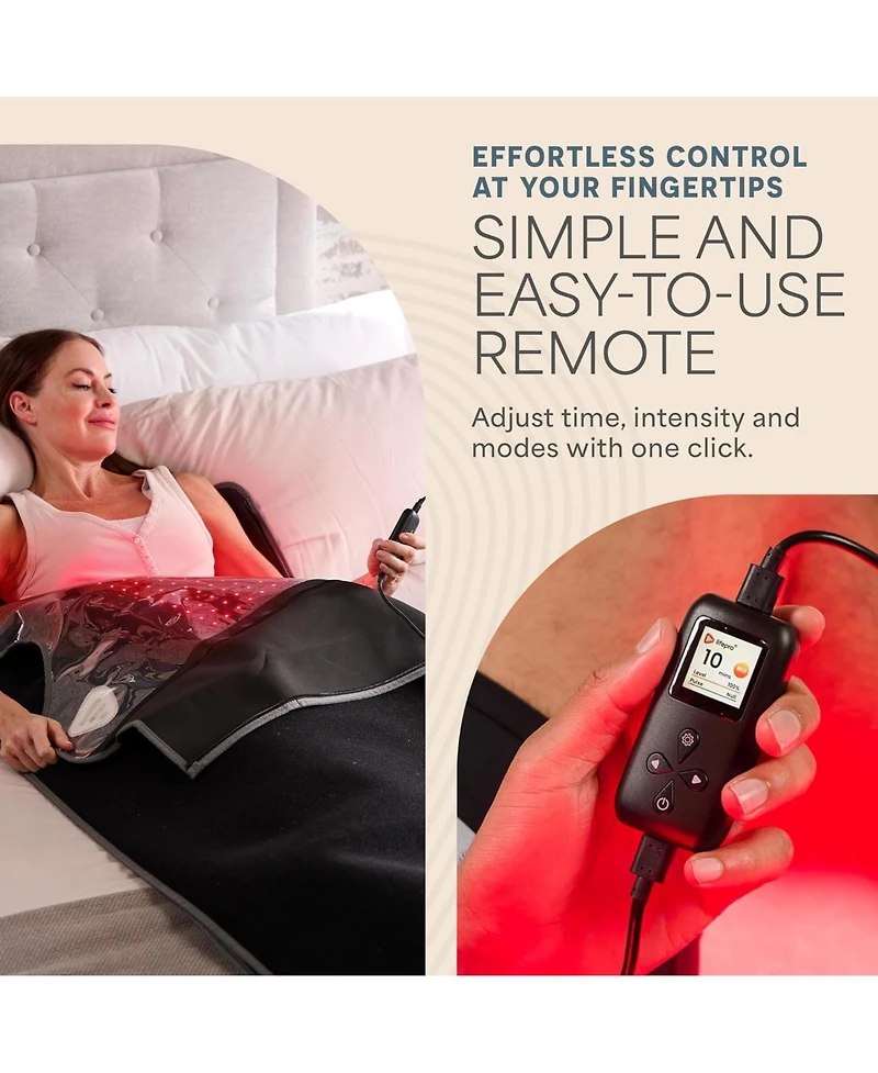 Lifepro Infrared Red Light Therapy Body Wrap - Pain Relief & Recovery Mat with 3 Modes, 660nm & 850nm Red Light Therapy