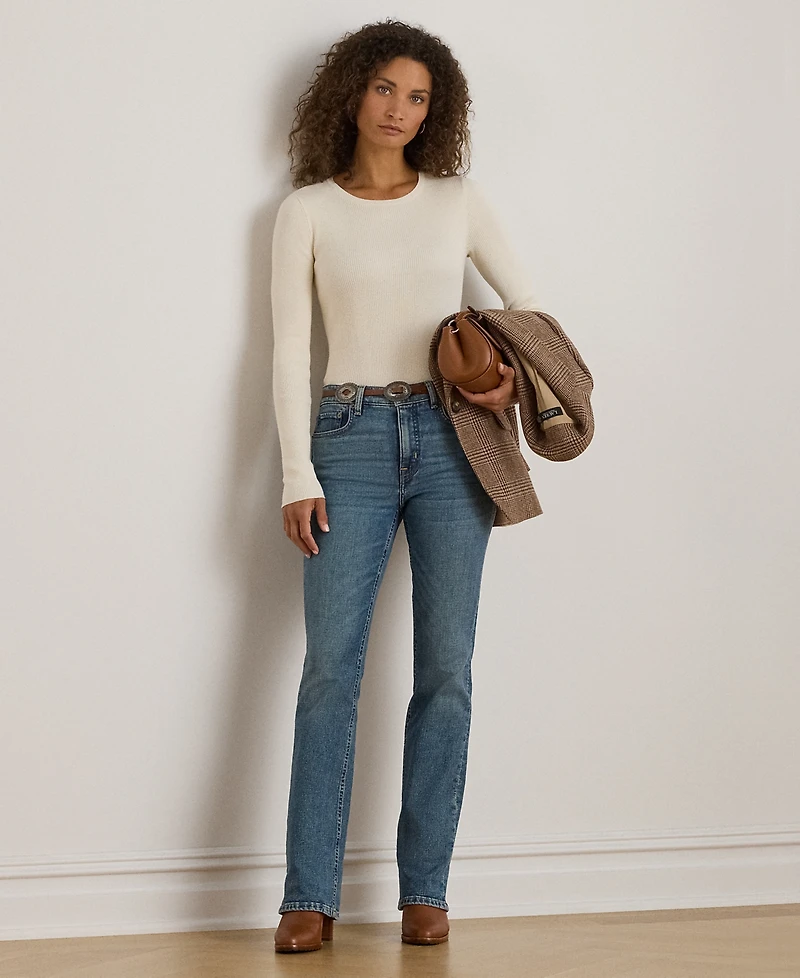 Lauren Ralph Petite Crew Neck Sweater