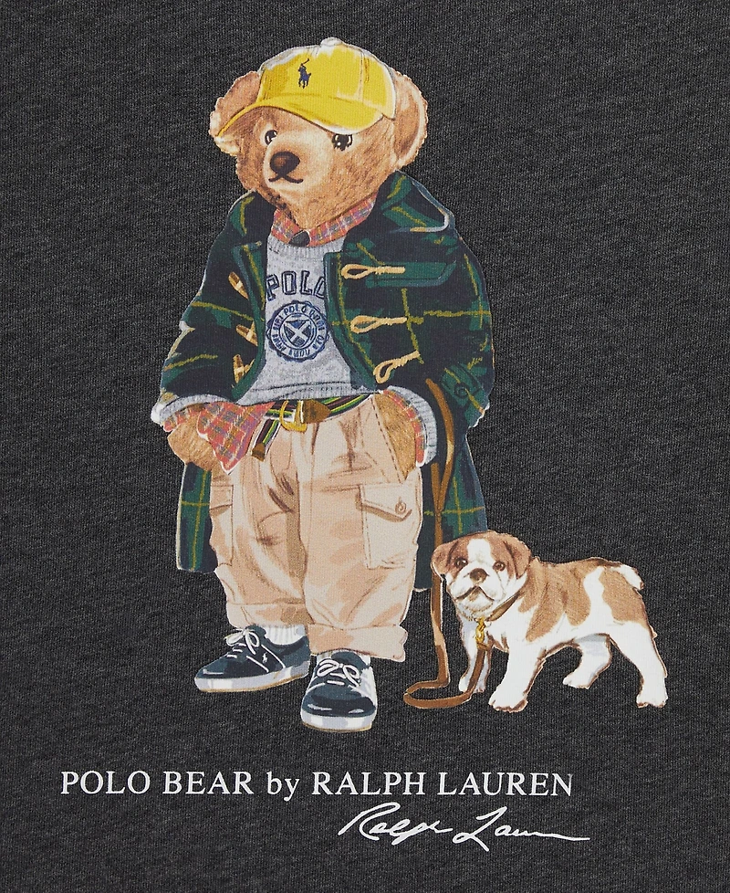 Polo Ralph Lauren Big Boys Bear Heathered Fleece Sweatshirt