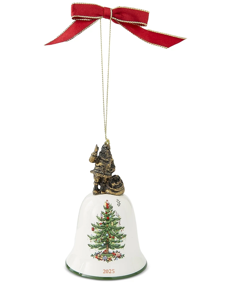 Spode Christmas Tree 2025 Santa Annual Bell Ornament