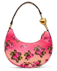 Betsey Johnson Leopard Floral Small Shoulder Bag