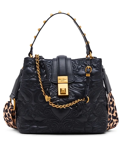 Betsey Johnson Quilted Small Bucket Bag