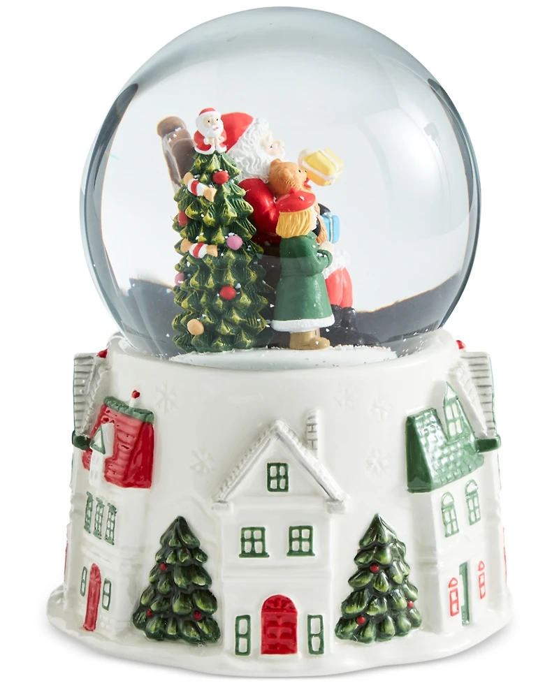 Spode Christmas Tree Christmas Village Snow Globe