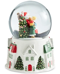 Spode Christmas Tree Christmas Village Snow Globe