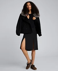 Kenneth Cole Women's High-rise Knee Length Skirt