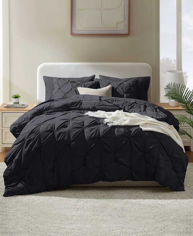 Nestl Luxury Soft Pinch Pleat 7-Pc. Comforter Set