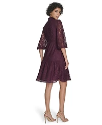 Jessica Howard Women's Lace V-Neck Babydoll Dress