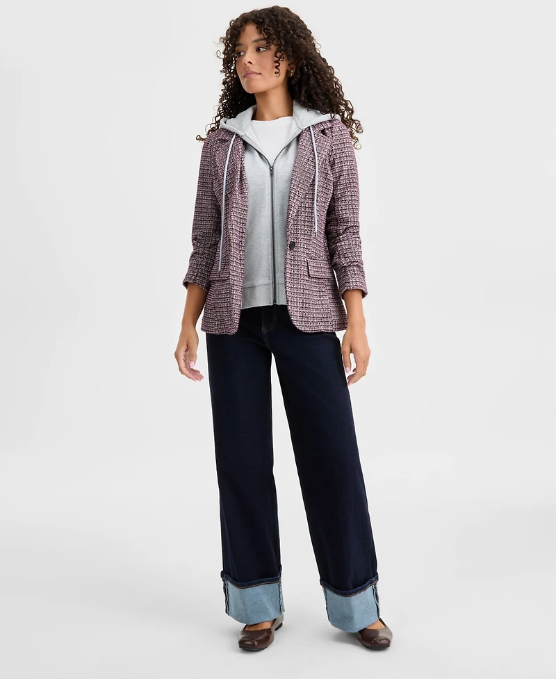 Liverpool Los Angeles Women's Morgan Cuffed Wide-Leg Jeans