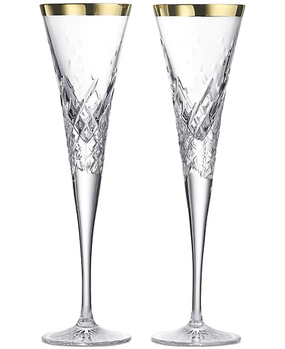 Waterford Celebrations Gold 4.5-oz. Toasting Flute, Set of 2