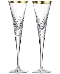 Waterford Celebrations Gold 4.5-oz. Toasting Flute, Set of 2