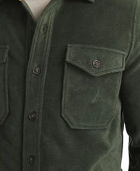 Nautica Men's Polar Fleece Button-Up Shirt