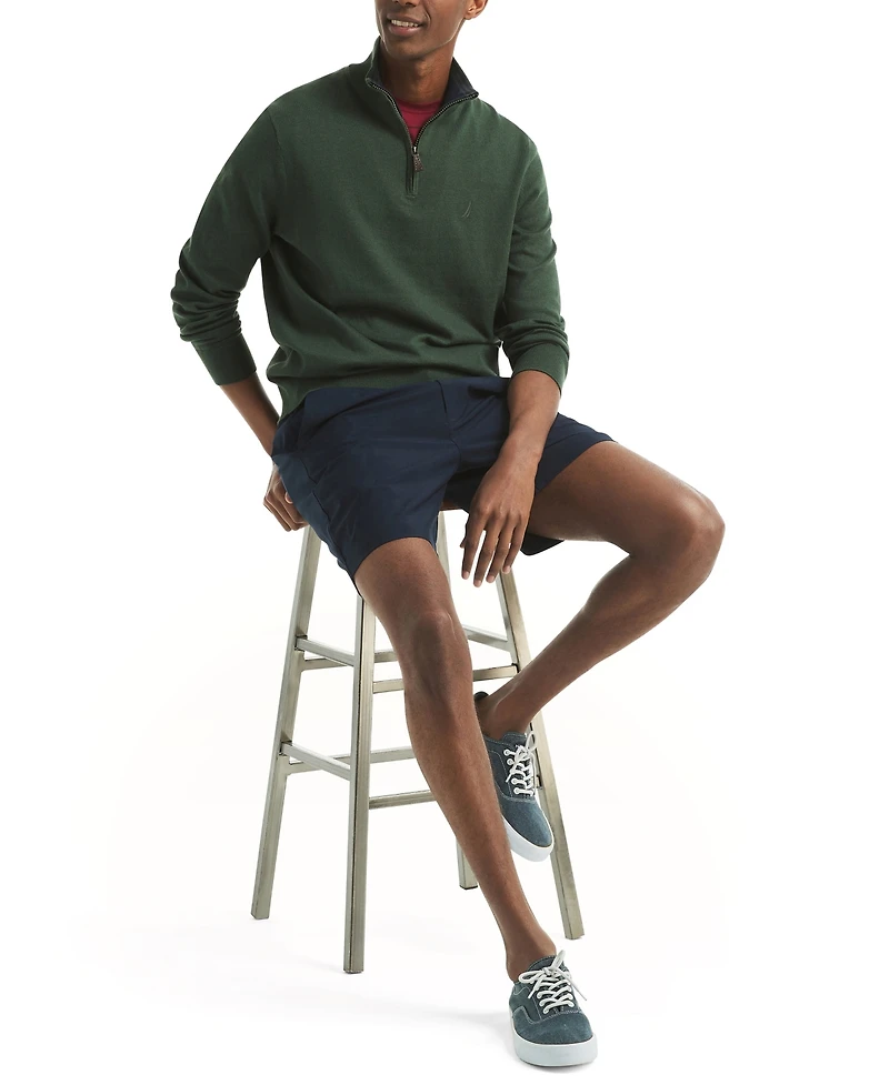 Nautica Men's Navtech Classic-Fit Solid Quarter Zip Sweater