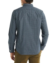 Nautica Men's Plaid Print Long Sleeve Shirt